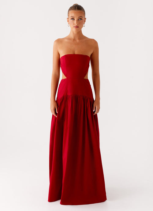 Aamari Maxi Dress - Red