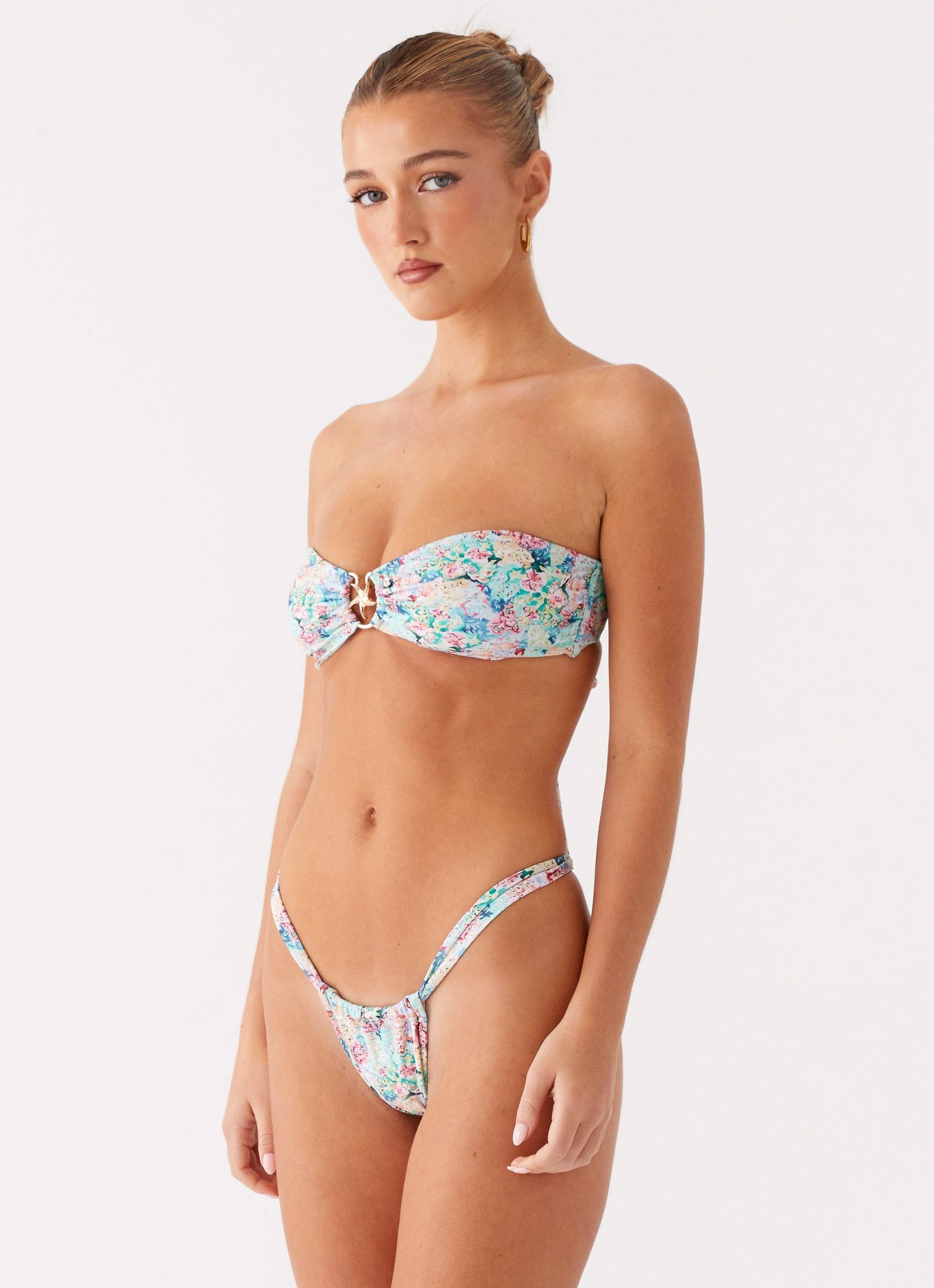 Airlie Scrunch Bikini Bottoms - Santorini Floral