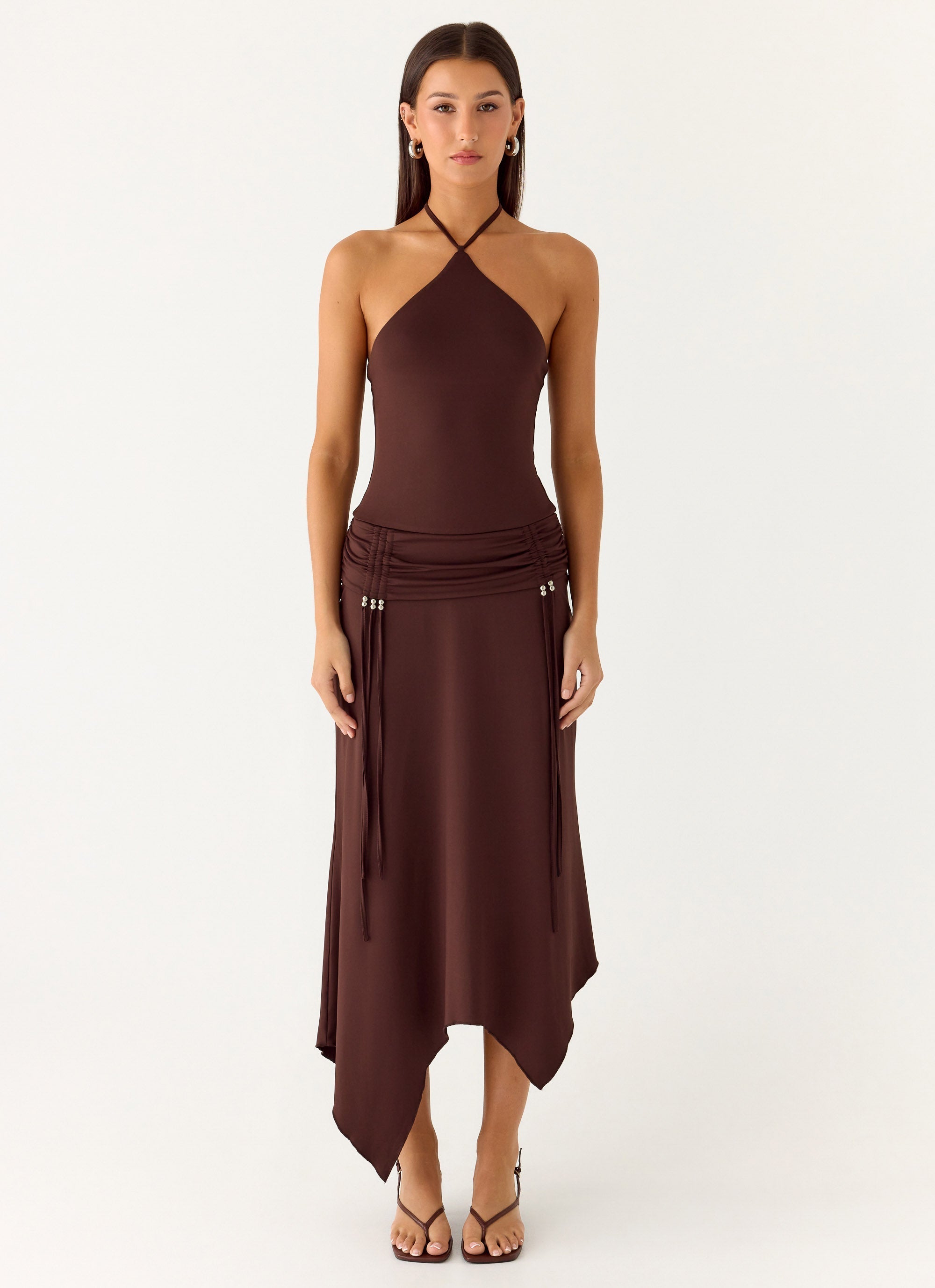 Becerra Midi Dress - Cool Chocolate