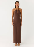 Bloomers Maxi Dress - Brown