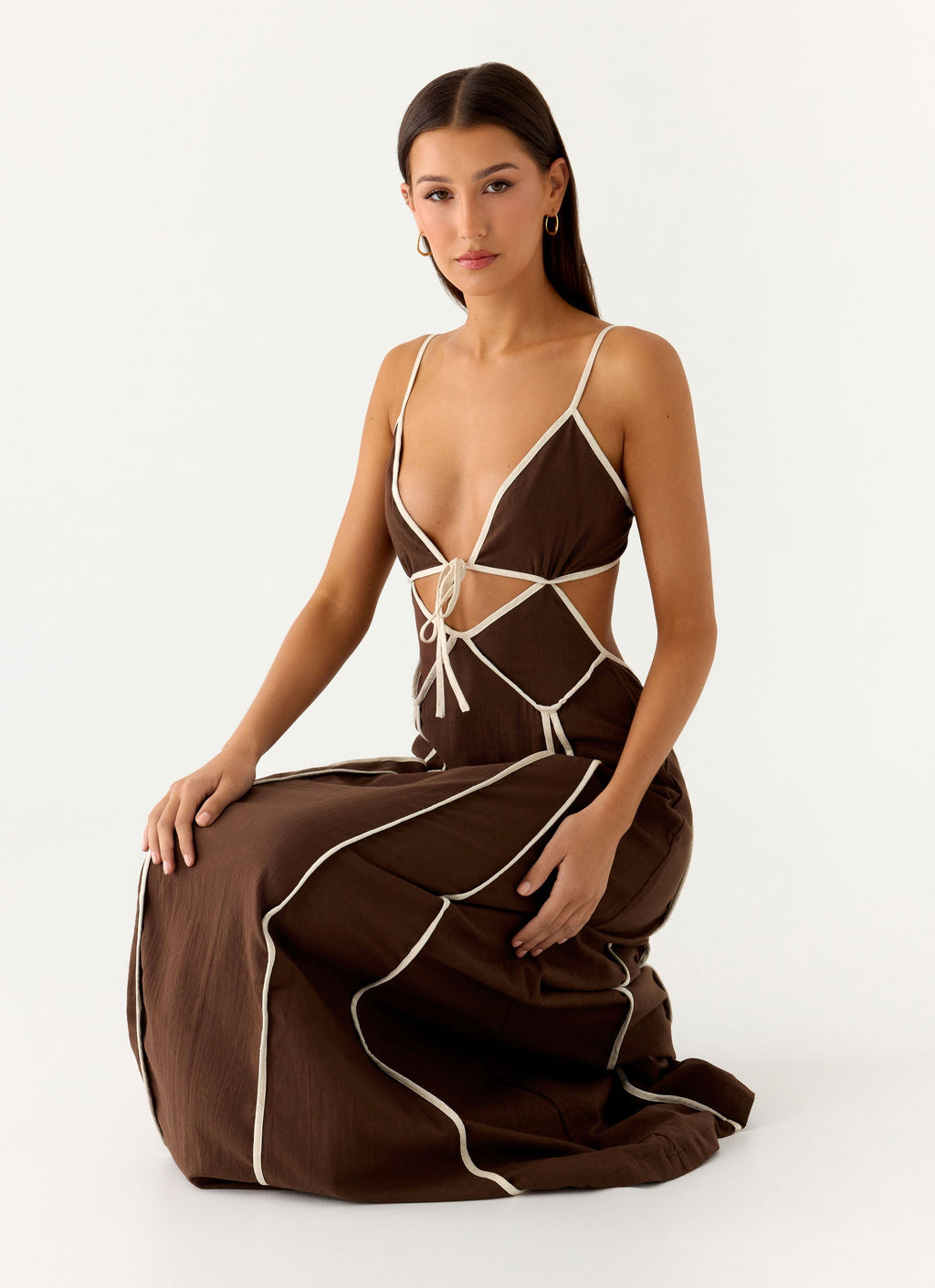 Kerli Maxi Dress - Cool Chocolate