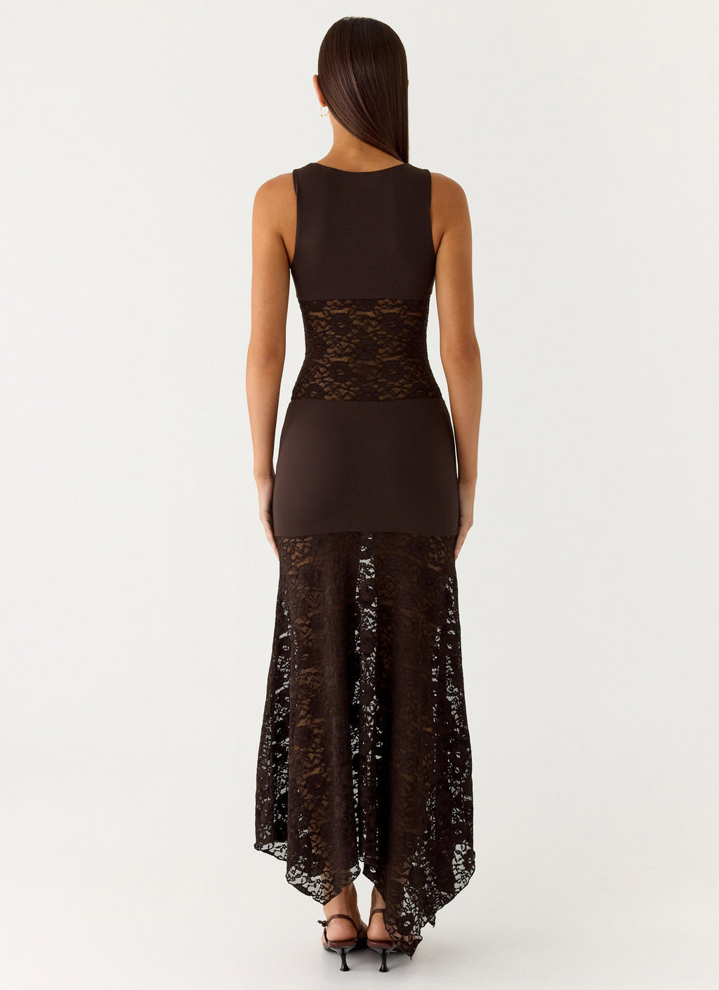 Koka Lace Maxi Dress - Cool Chocolate