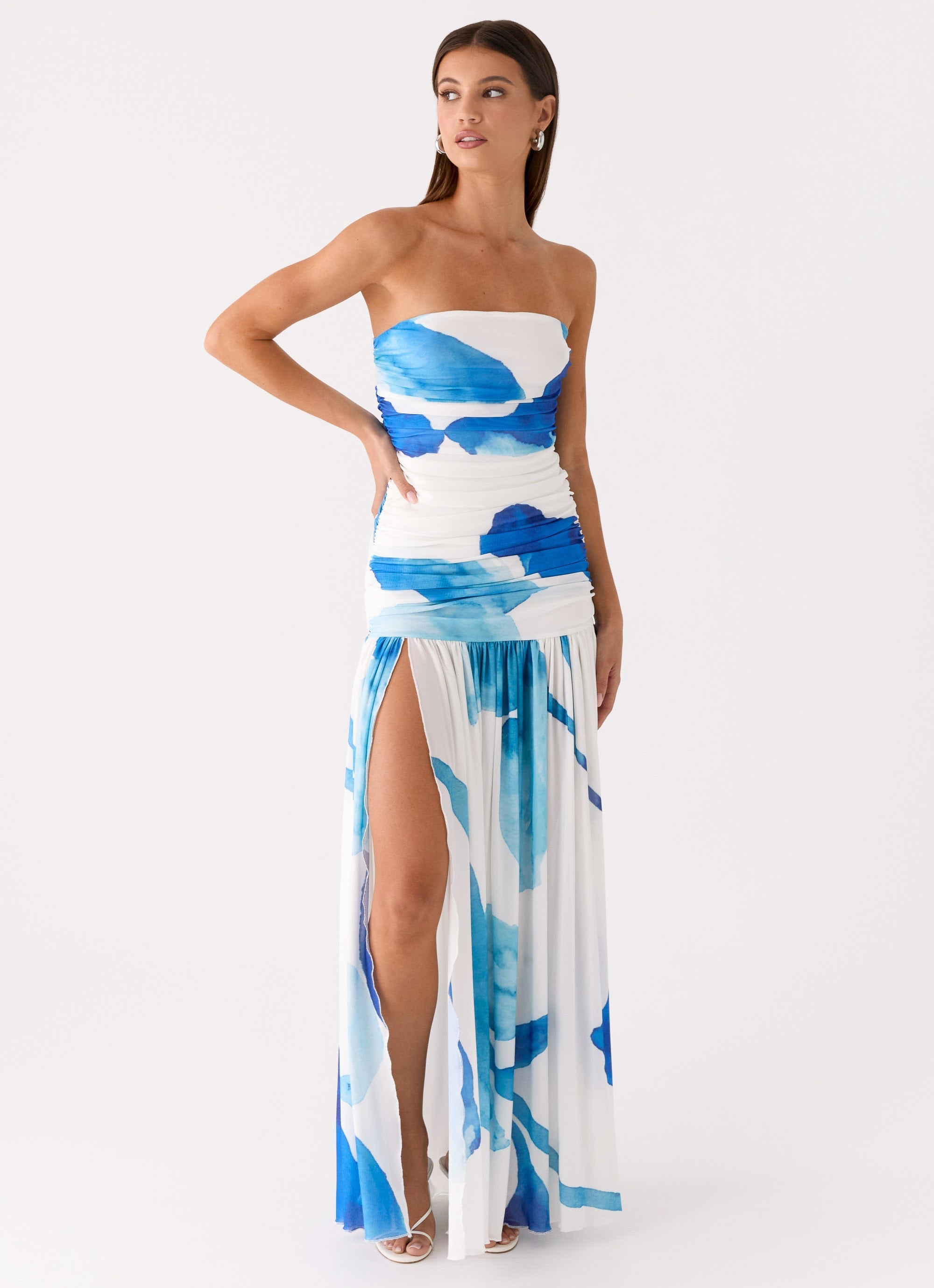 Laidee Maxi Dress - Cerulean Bloom