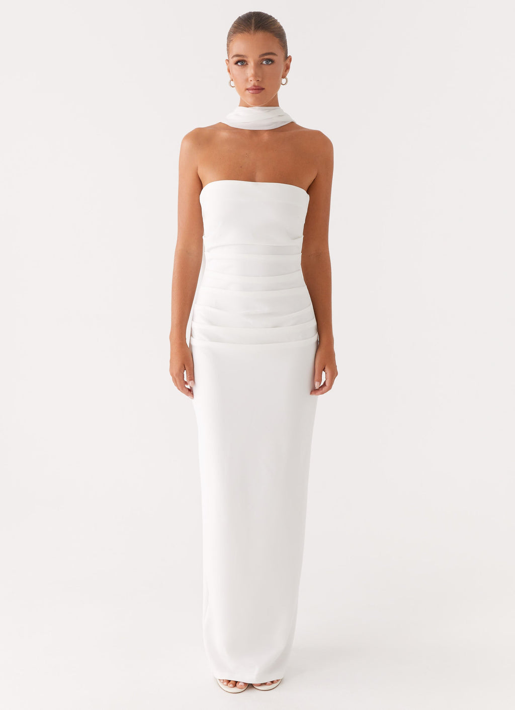 Libra Maxi Dress - White