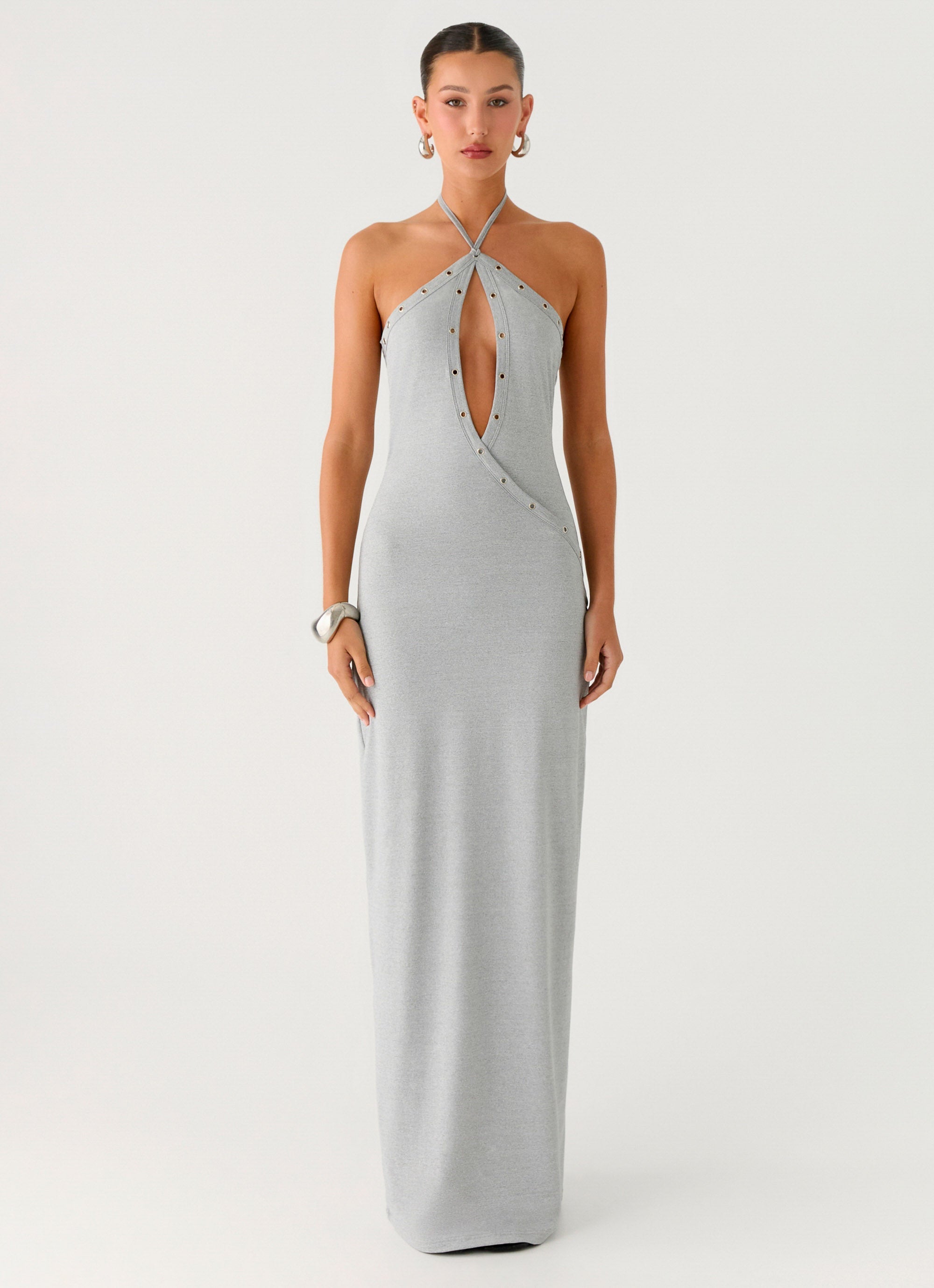 Off The Bass Maxi Dress - Grey