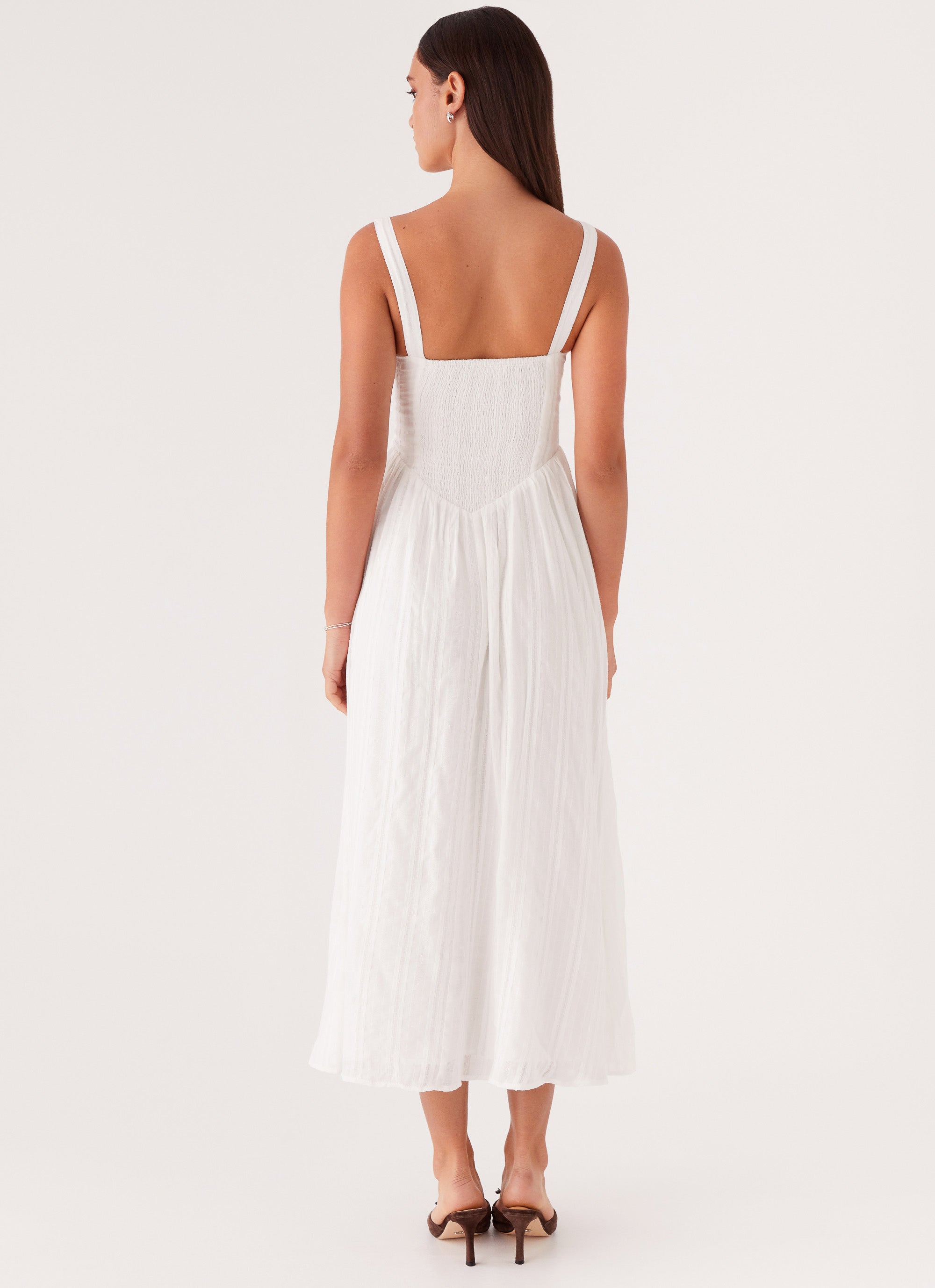Pascuelle Midi Dress - White