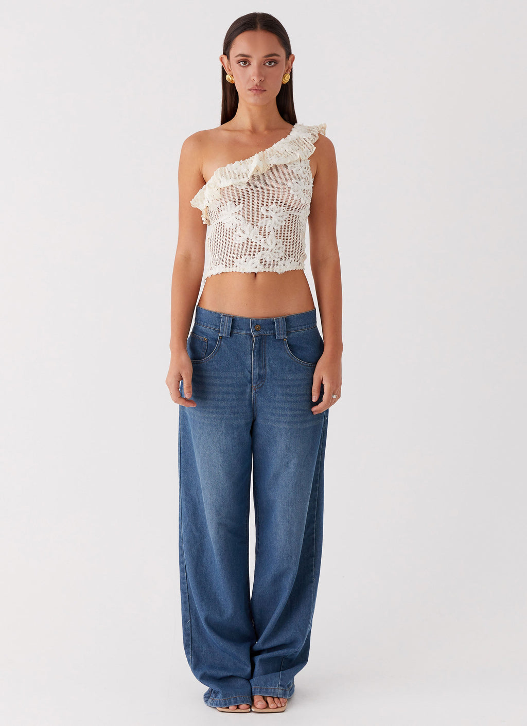 Juilette One Shoulder Top - Ivory