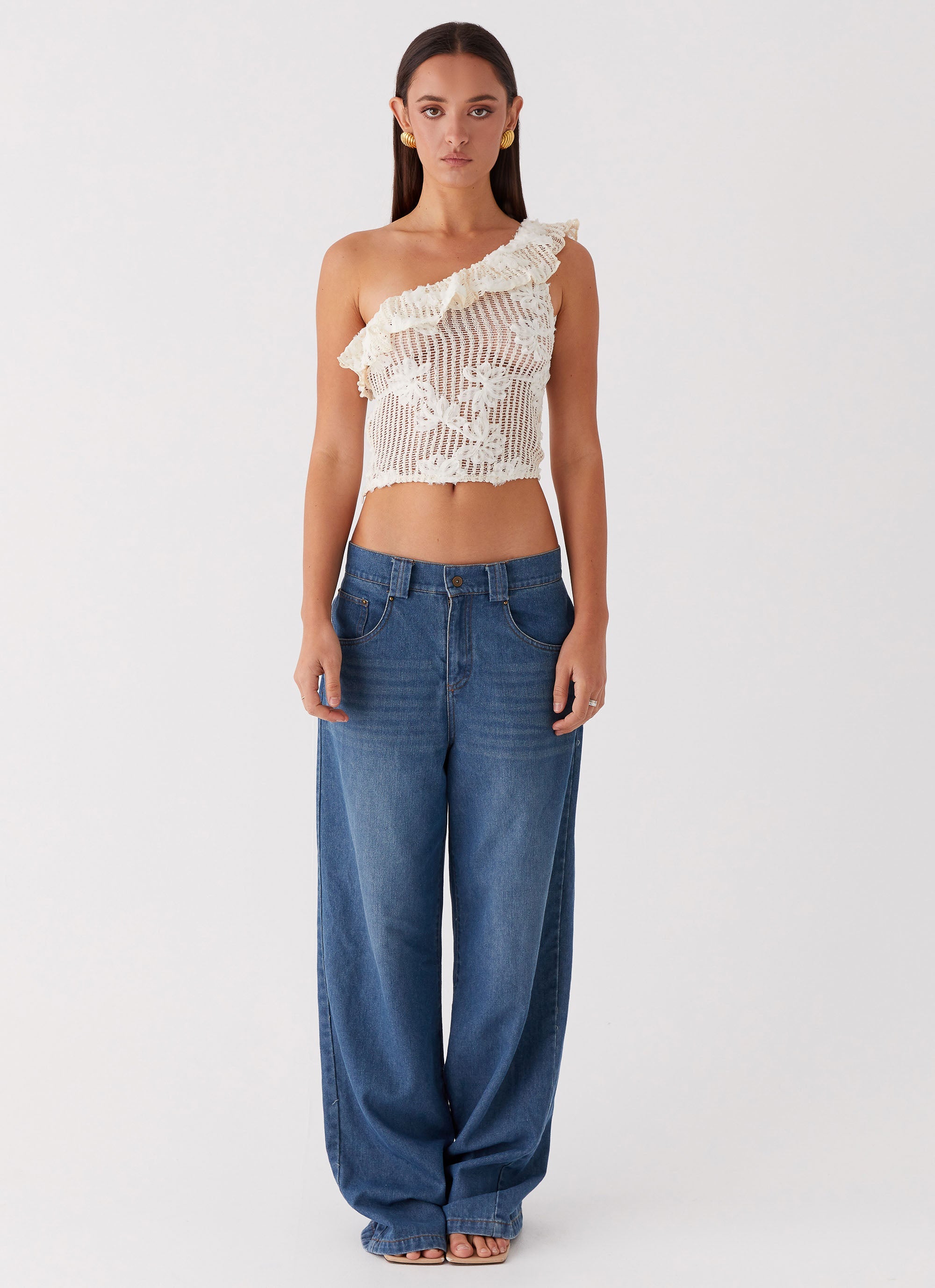 Juilette One Shoulder Top - Ivory