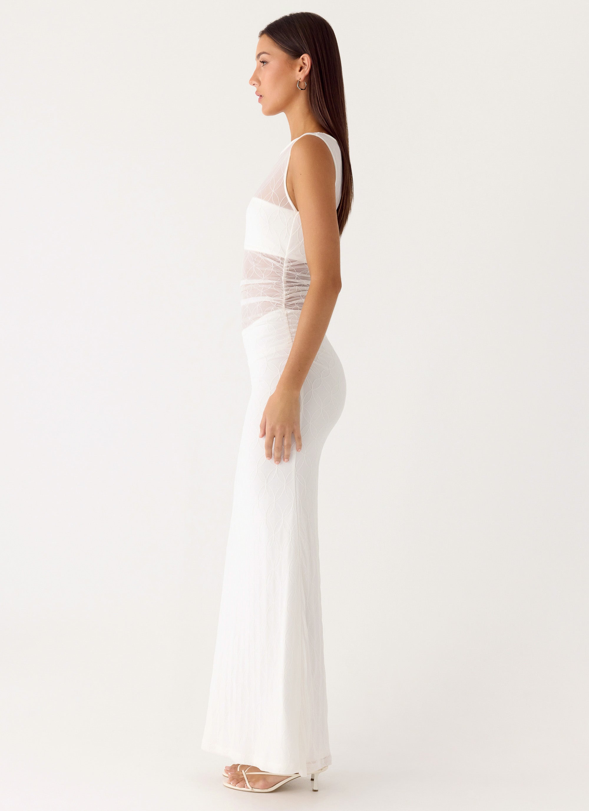 Sabre Maxi Dress - White