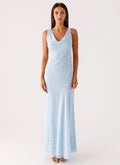 Sundance Chiffon Maxi Dress - Blue