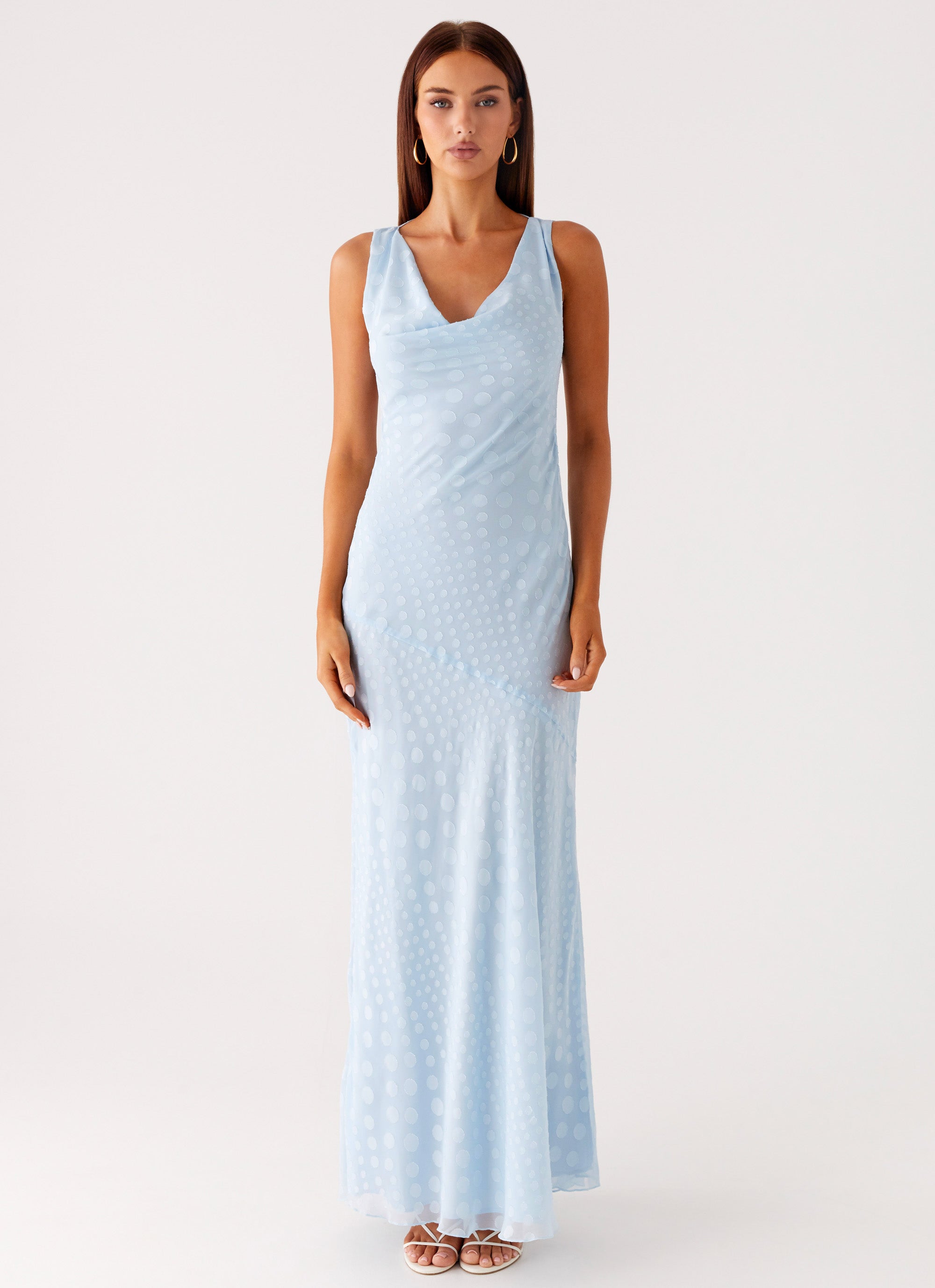 Sundance Chiffon Maxi Dress - Blue